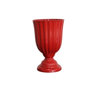 VASO DUBAI PEQUENO 13X21CM PARA FESTAS E DECORAÇÕES- VERMELHA