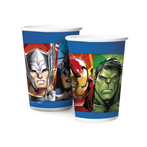 COPO PAPEL 180ML AVENGERS ANIMATED C/8UN REGINA