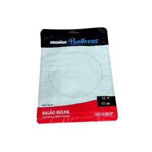 BALÃO BOLHA TRANSPARENTE 18