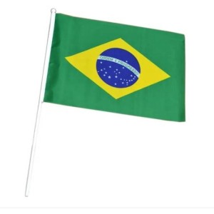 BANDEIRA DE MÃO 30X45 - HASTE C/10