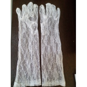 LUVA DE RENDA BRANCA REF:SL703