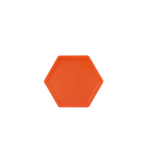 BANDEJA SEXTAVADA 18X20,5 - LARANJA FLOUR