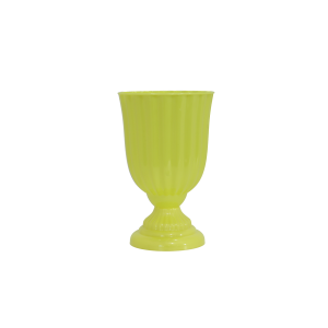 VASO DUBAI PEQUENO 13X21CM PARA FESTAS E DECORAÇÕES- AMARELA FLUOR