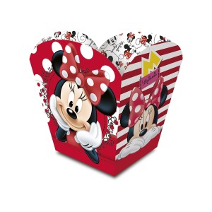 CACHEPOT GRANDE RED MINNIE C/8  - KIN FESTAS