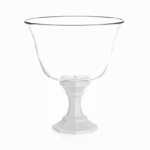 TACA COM TAMPA LINHA DIAMANTE 1250ML - BRANCA