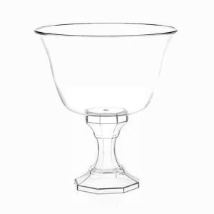 TACA COM TAMPA LINHA DIAMANTE 1250ML - CRISTAL