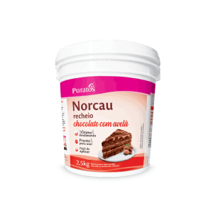 NORCAU SUPERCREM CHOCOLATE COM AVELÃ 2,5KG - PURATOS - KIN FESTAS