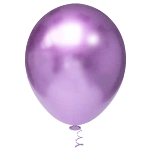 BALAO 09 LATEX PLATINO REDONDO VIOLETA C/25 KIN FESTAS