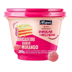 BRIGADEIRO SABOR MORANGO 380G - ALISPEC - KIN FESTAS
