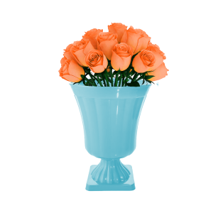 VASO DECORATIVO GREGO AZUL CLARO ROFIDA