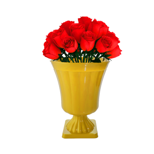 VASO DECORATIVO GREGO OURO ROFIDA