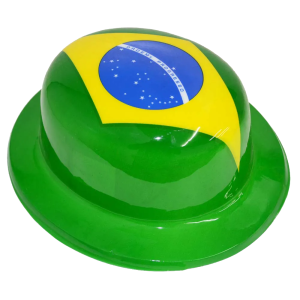Chapéu Coquinho Torcedor Brasil Copa Futebol - Kin Festas
