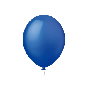 BALAO 05 REDONDO LISO AZUL ESCURO C/50 - KIN FESTAS