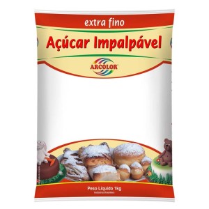 AÇÚCAR IMPALPÁVEL EXTRA FINO 1KG ARCOLOR