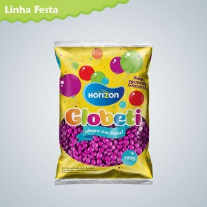 PASTILHA GLOBETI SABOR CHOCOLATE ROSA 300G  HORIZON