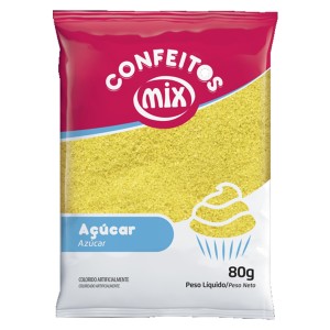 AÇÚCAR CRISTAL AMARELO 80G MIX