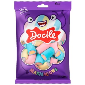 MARSHMALLOW TUBO COLOR BAUNILHA 250G - DOCILE