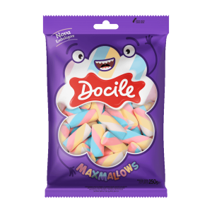MARSHMALLOW TUBO TORÇÃO BAUNILHA  250G DOCILE