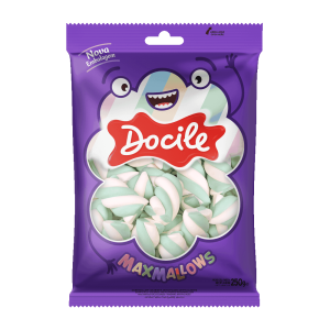 MARSHMALLOW TWIST VERDE E BRANCO BAUNILHA 250G DOCILE