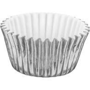 FORMINHA DE PAPEL LAMINADA Nº5 PRATA C/50 BAX - KIN FESTAS