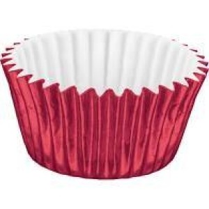 FORMINHA DE PAPEL LAMINADA Nº6 VERMELHA C/50 BAX - KIN FESTAS